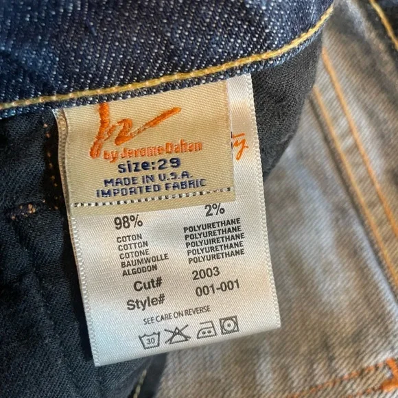 CITIZENS OF HUMANITY Kelly Boot Cut Low Rise Dark Blue Jeans Denim Y2K Womens 29 - Picture 9 of 16